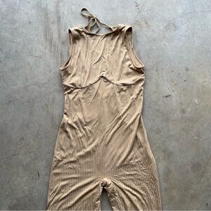 oh polly Tan Sleeveless Jumpsuit